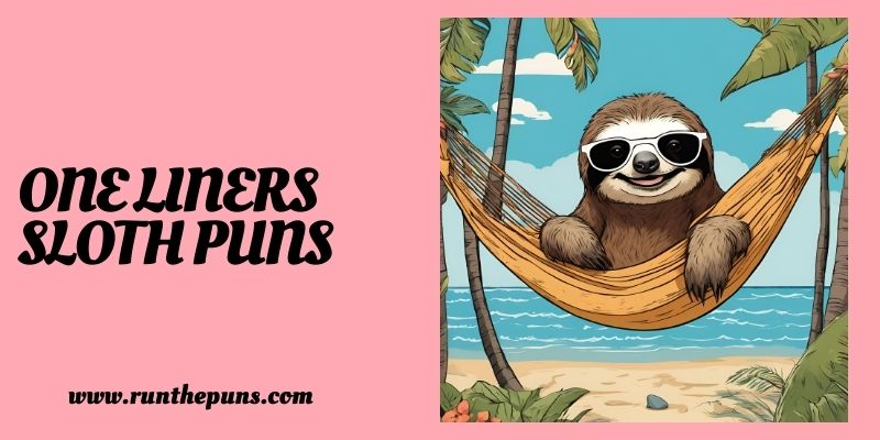 One Liners Sloth Puns